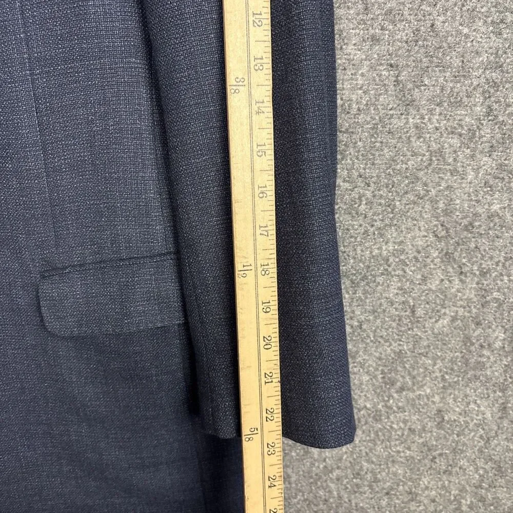 Samuelsohn  Blazer suit jacket Mens Size 45 R Blue Wool